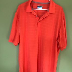 Orange collared pga tour t-shirt